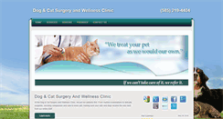 Desktop Screenshot of dogandcatsurgerywellnessclinic.com