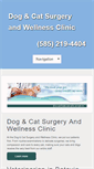 Mobile Screenshot of dogandcatsurgerywellnessclinic.com