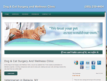 Tablet Screenshot of dogandcatsurgerywellnessclinic.com